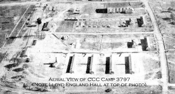 Aerial View of CCC Camp Camp Pike